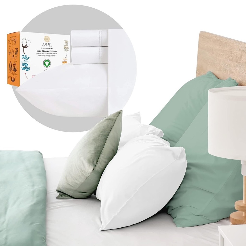 SLEEP® MANTRA 100% Organic Cotton Sheet Set